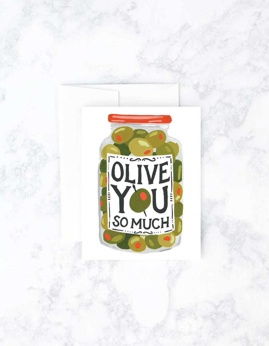 Idlewild Co. - Love & Friendship Greeting Card | Olive You