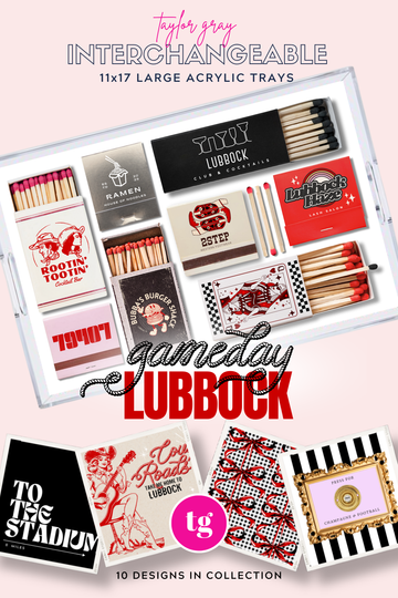 TAYLOR GRAY - 11x17 GAMEDAY LUBBOCK insert set of 10