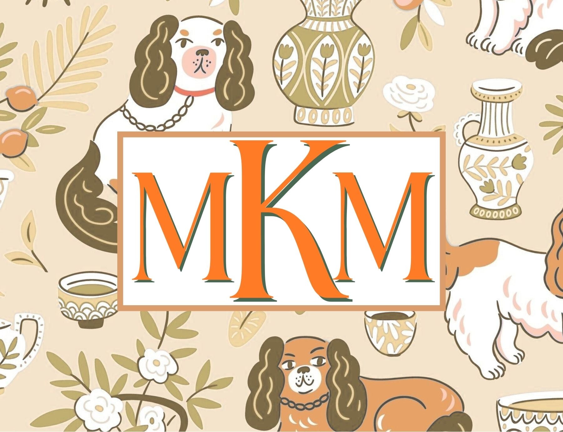 Luxie Living Custom Monogrammed Mahjong Card Covers
