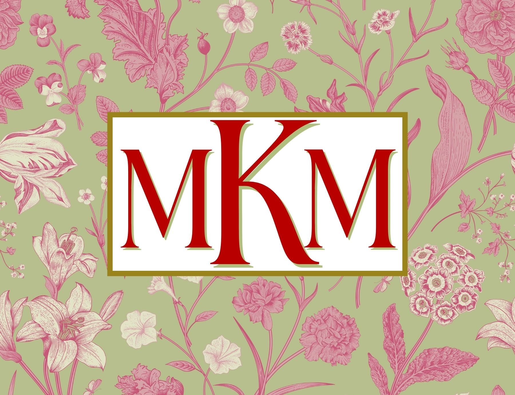Luxie Living Custom Monogrammed Mahjong Card Covers