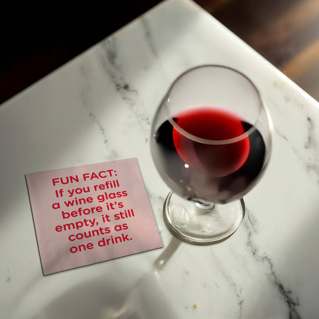 Chris’s Stuff Inc. -  Funny Cocktail Napkins - Fun fact