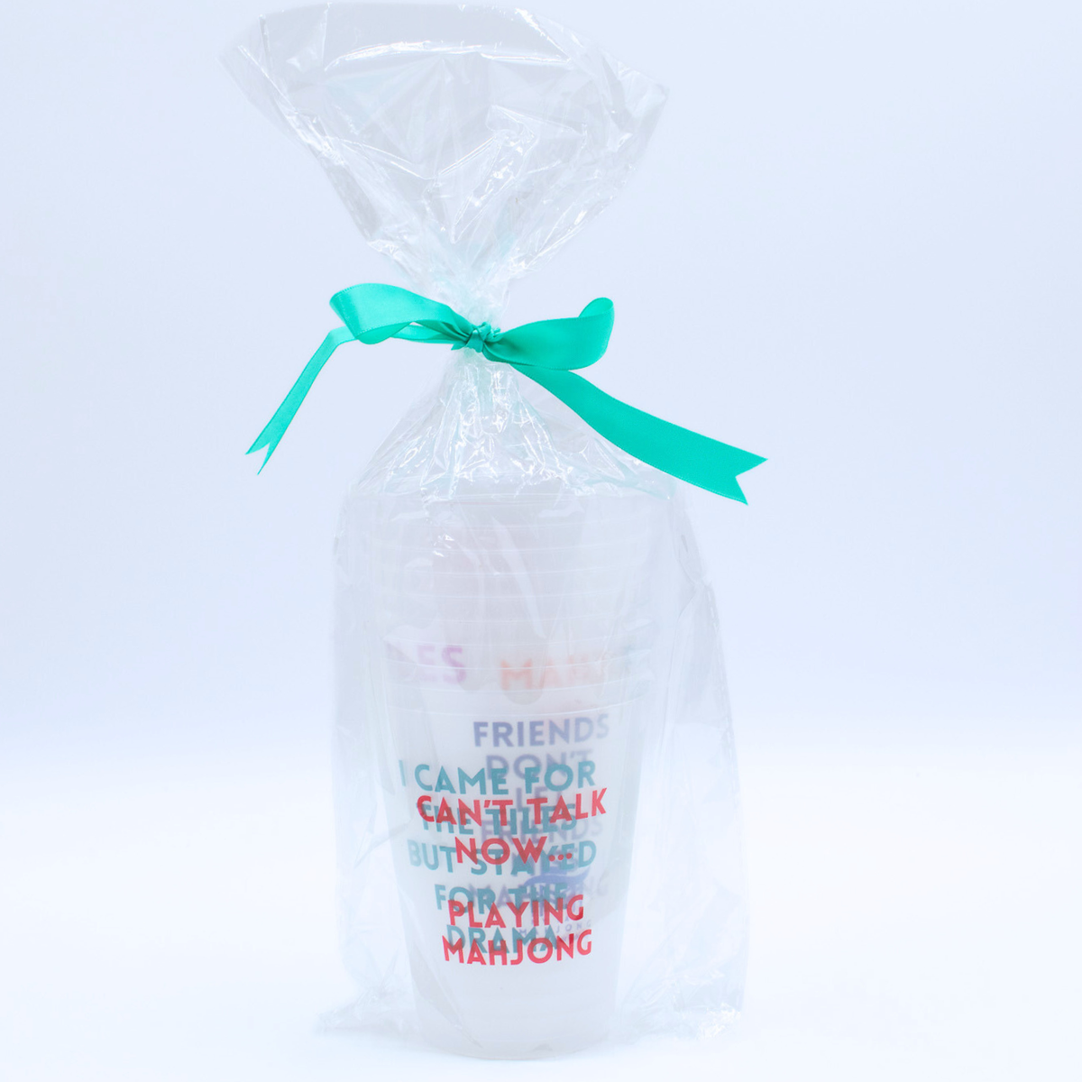 My Fair Mahjong - Mahjong Frosted Cups  |  10 Different Designs in Every Pack