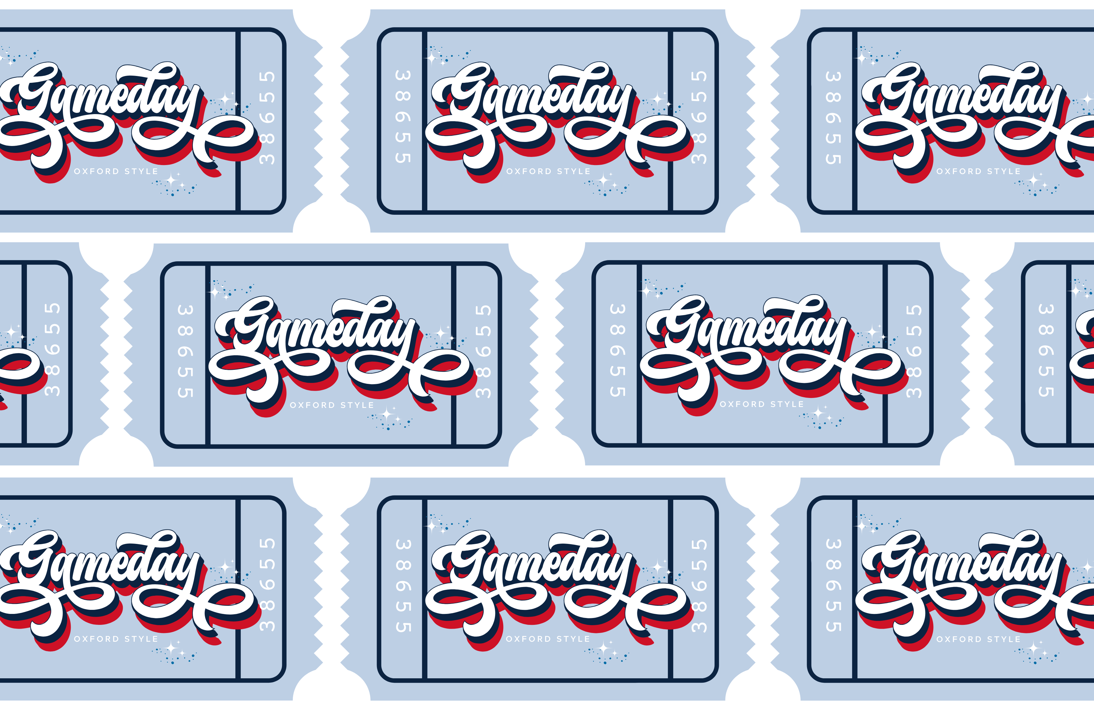 TAYLOR GRAY - 11x17 GAMEDAY OXFORD insert set of 10