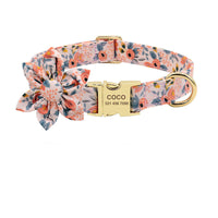 PawPrints™ – Personalized Dog Collar with Removable Flower