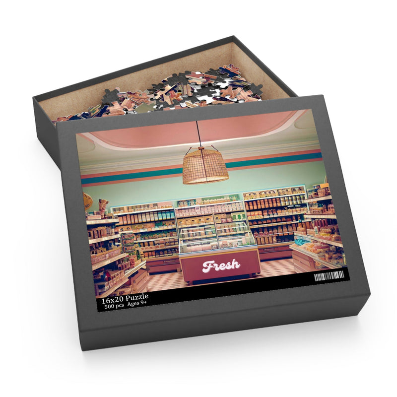 Retro Super Market Jigsaw Puzzle 500-Piece