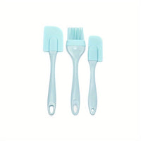3Piece Silicone Spatula  Oil Brush Kitchen Set
