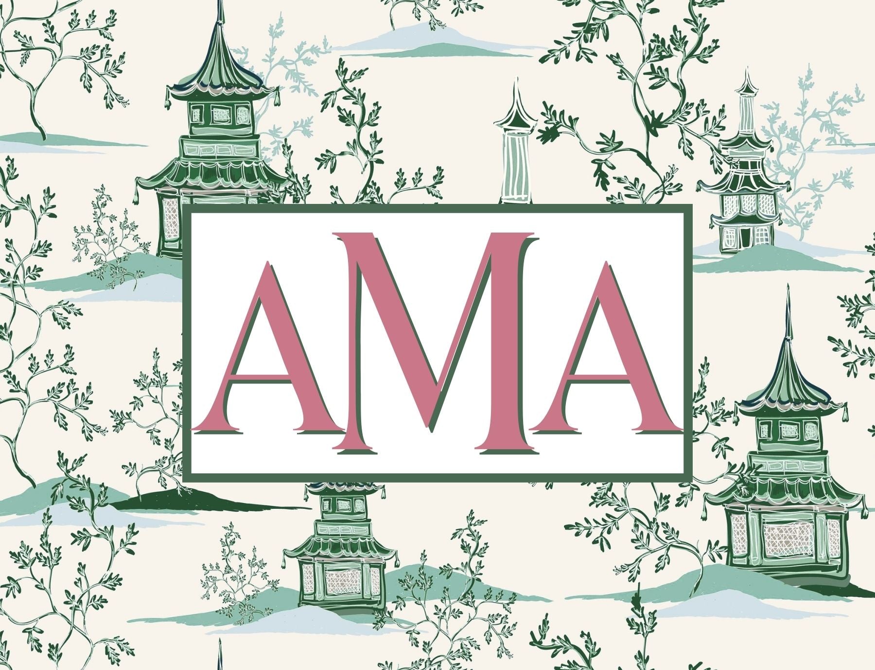 Luxie Living Custom Monogrammed Mahjong Card Covers