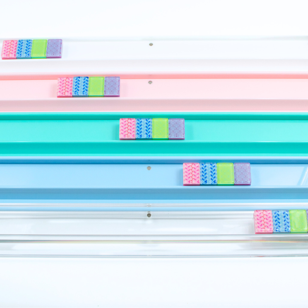 My Fair Mahjong - MAHJONG RACKS | Premium Acrylic | 4 Racks + 4 Pushers