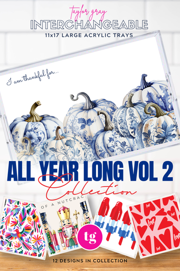 TAYLOR GRAY - 11x17 ALL YEAR LONG VOL 2 insert set of 12