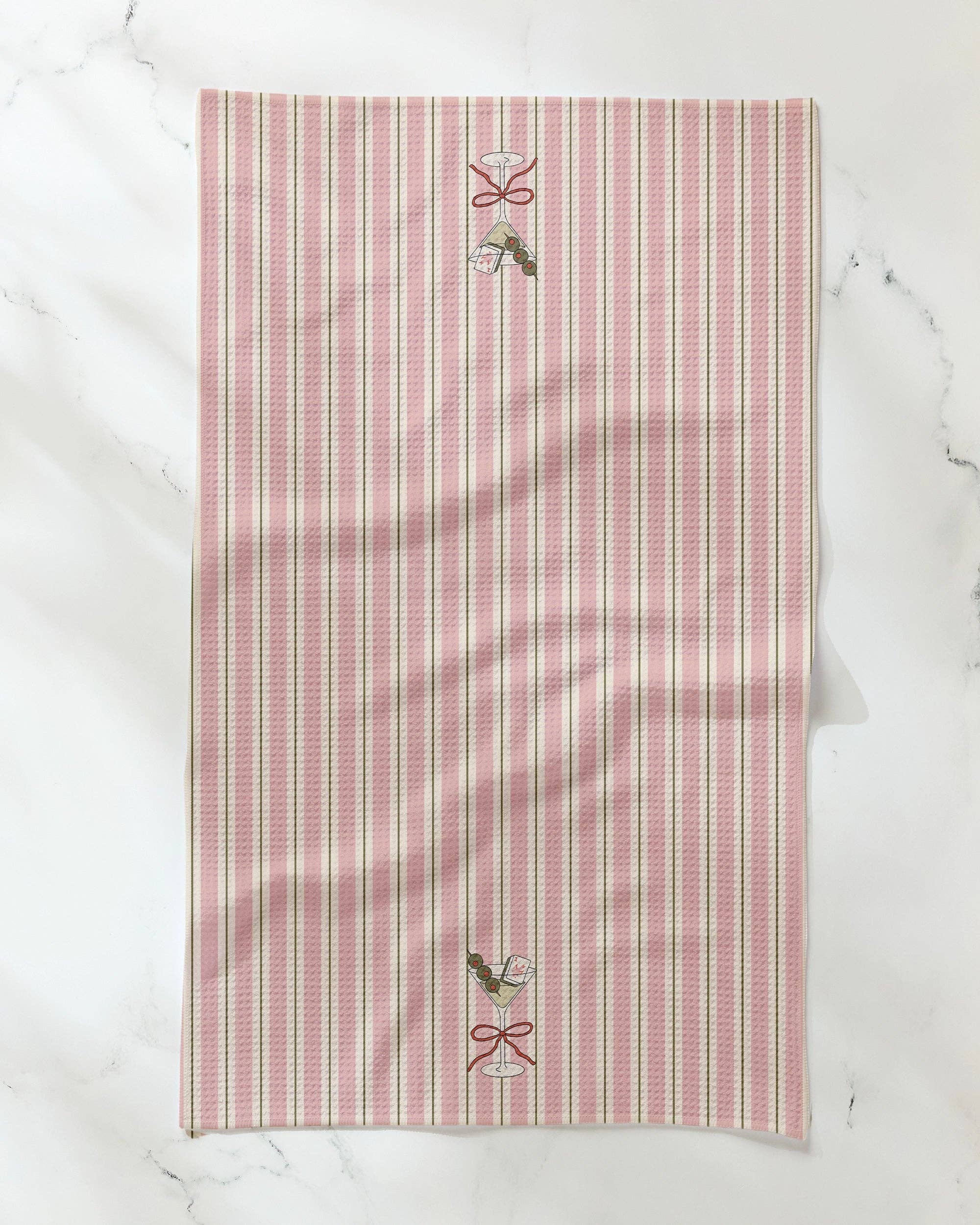 Geometry - Martini Stripe Tea Towel