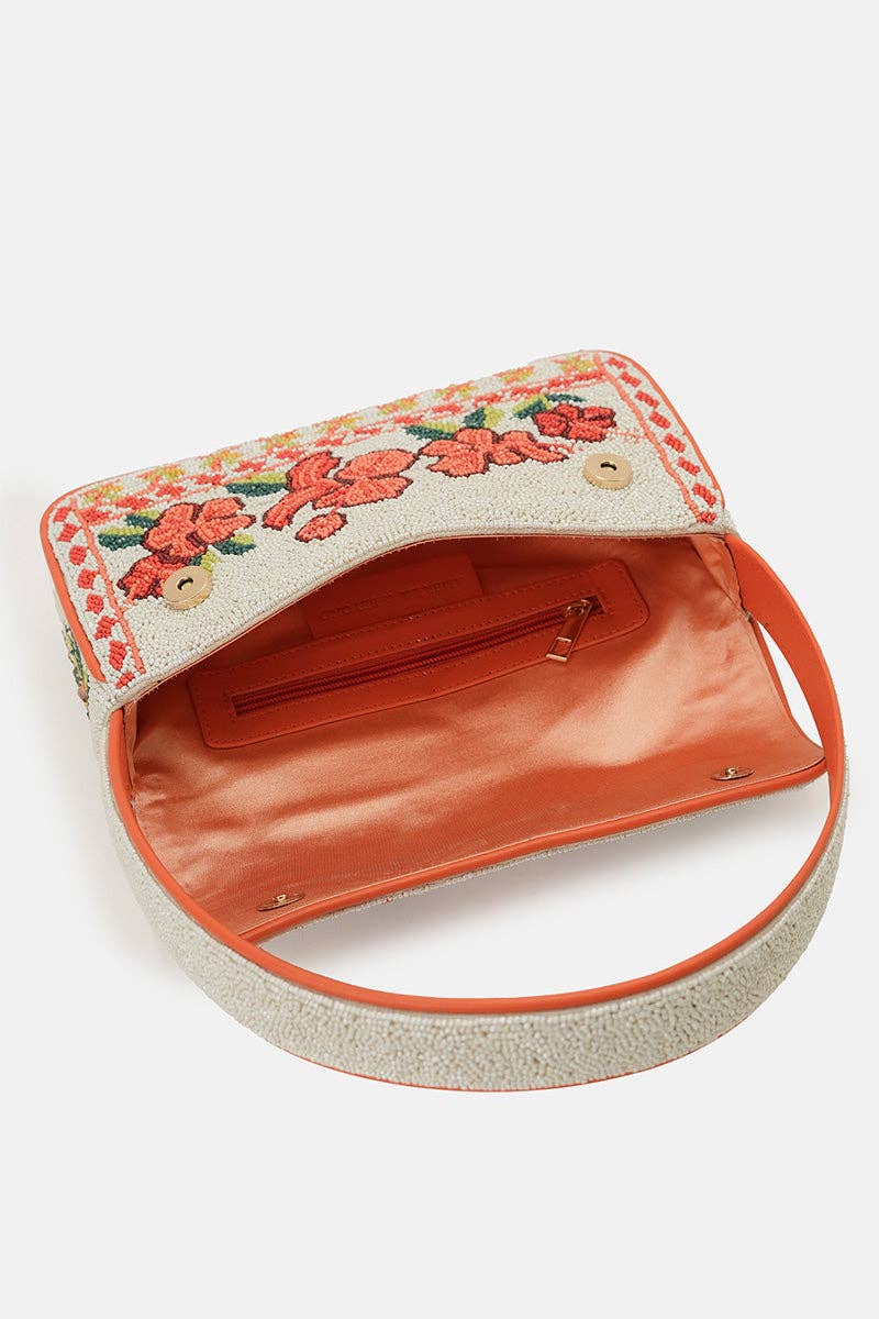 America & Beyond - Rio Rhythm Vibrant Beaded Artisan Shoulder Bag