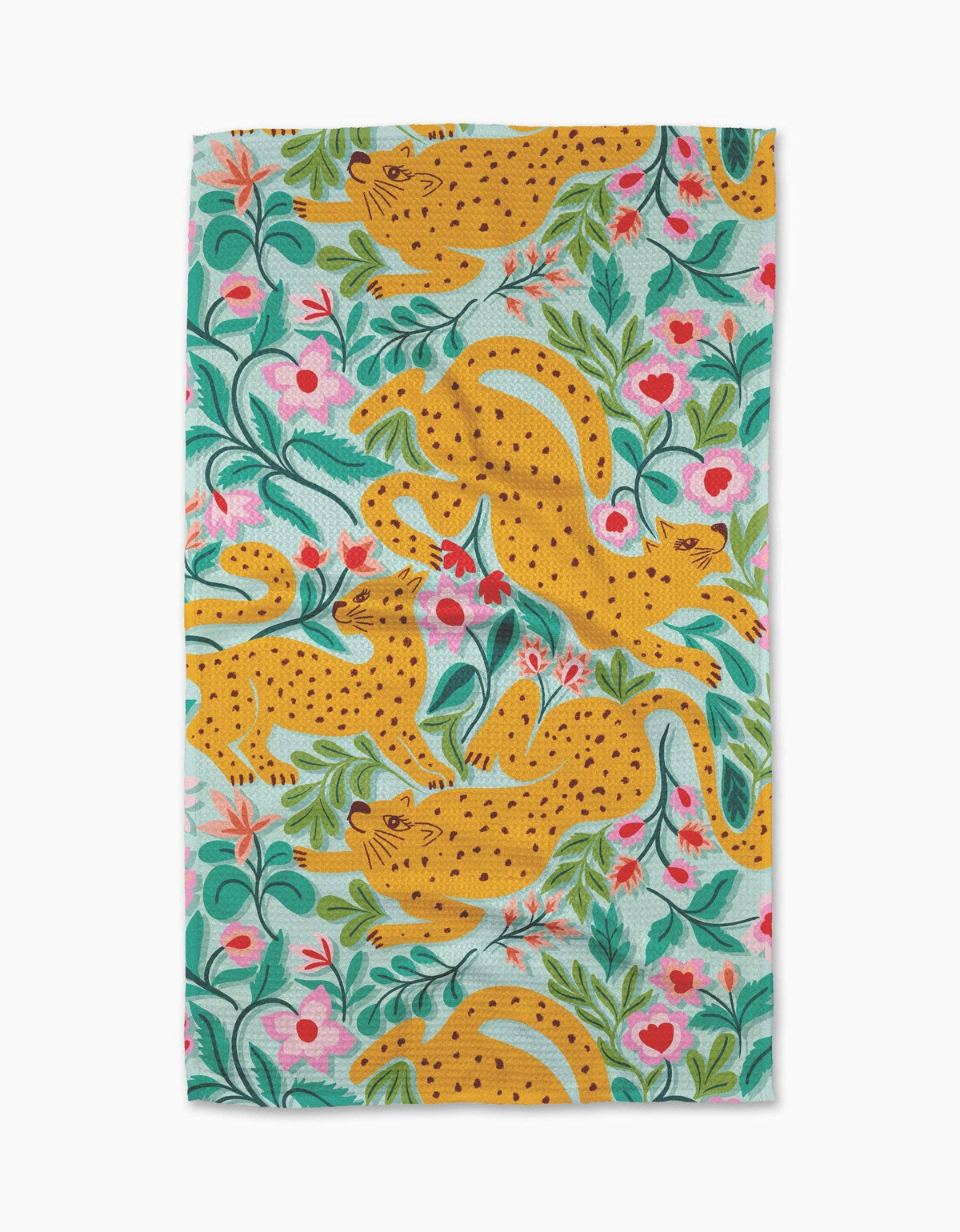 Geometry - Cheetah Haven Tea Towel