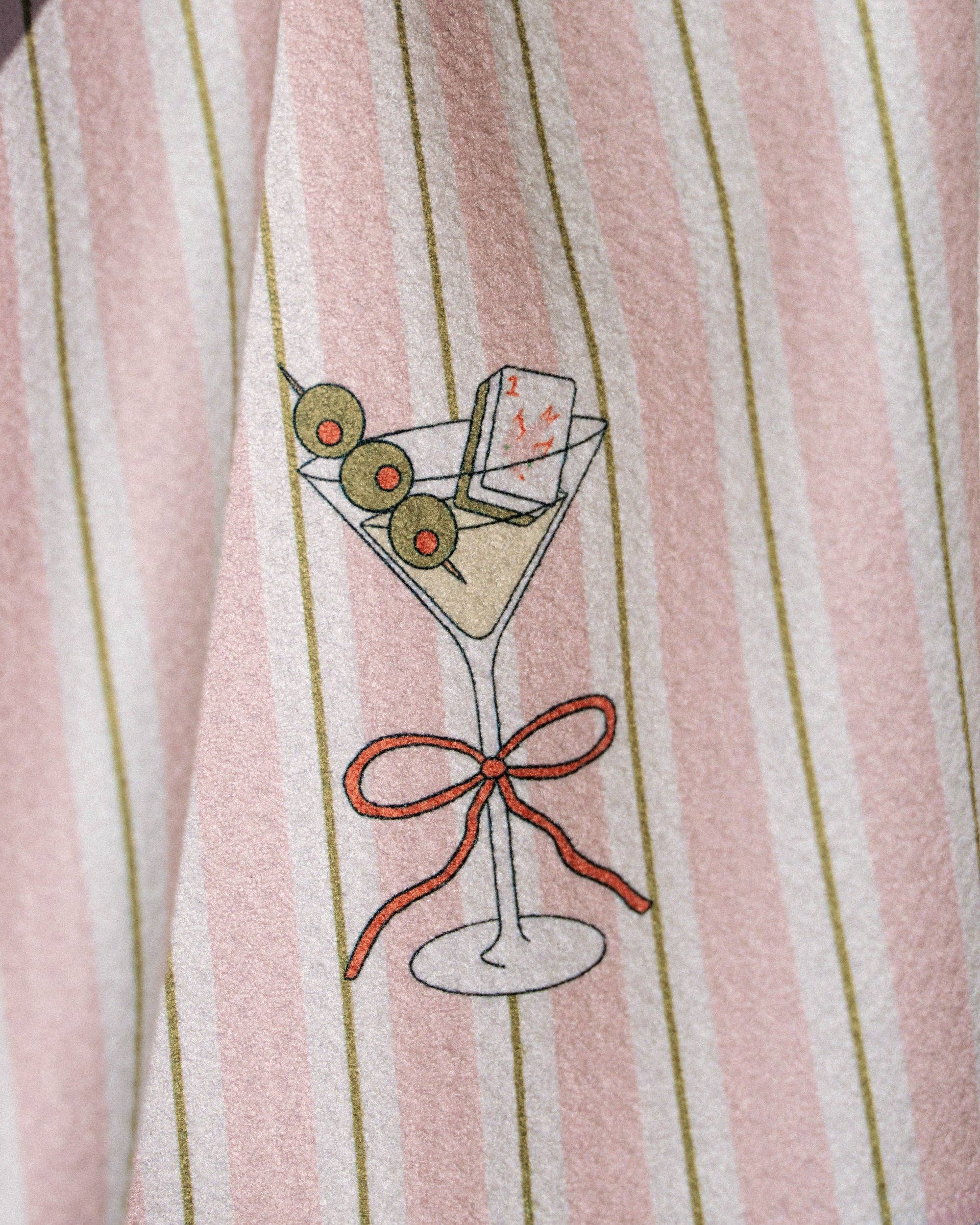 Geometry - Martini Stripe Tea Towel