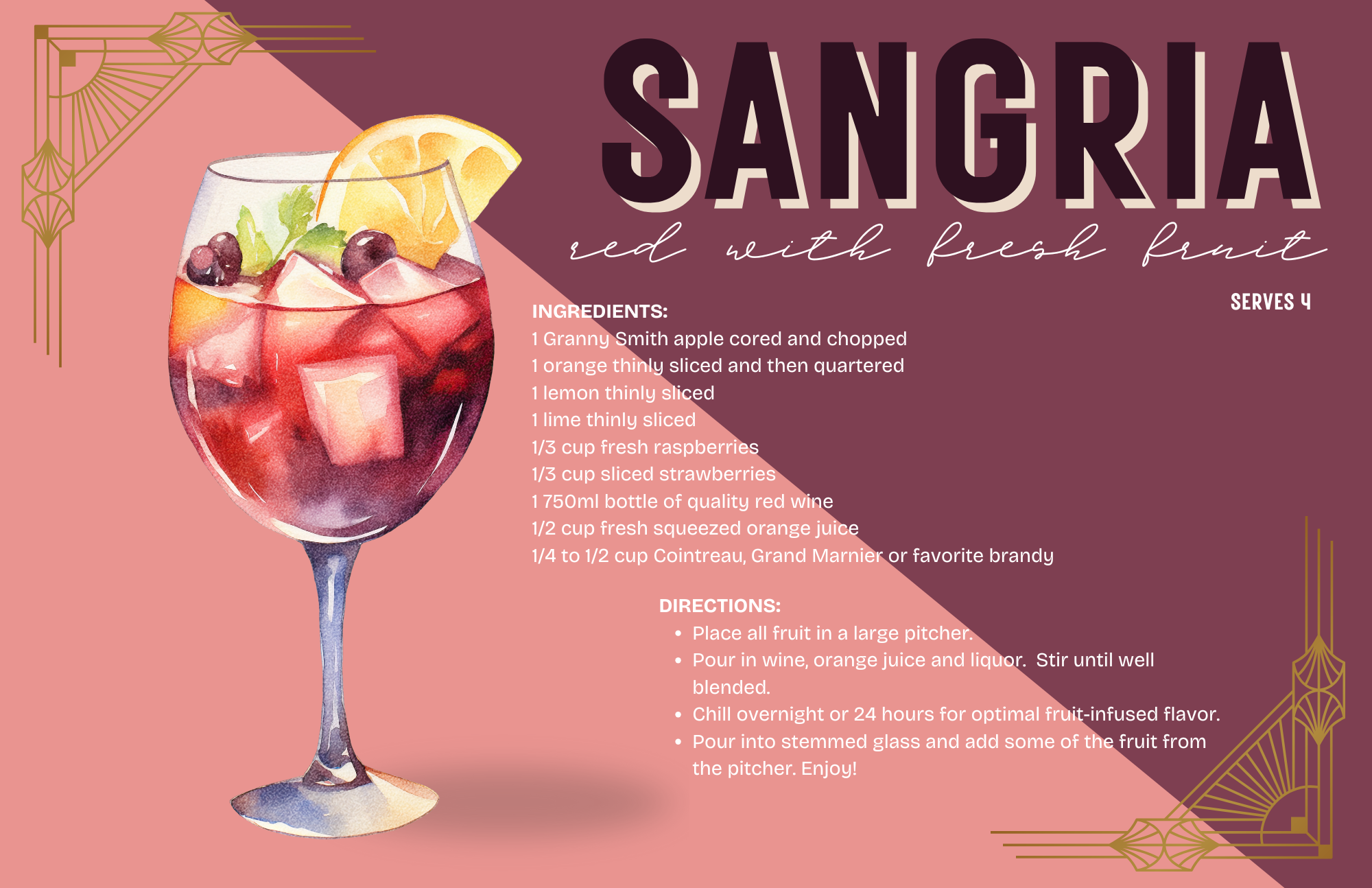 TAYLOR GRAY - 11x17 COCKTAILS VOL 2 insert set of 10