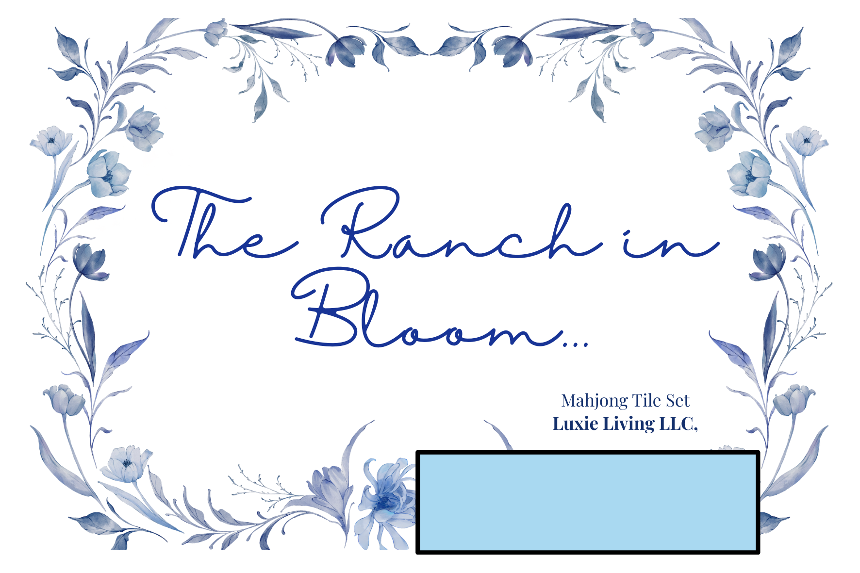 Luxie Living "Ranch in Bloom" Mahjong Tiles