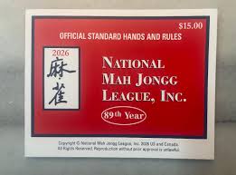 2026 National Mahjong Playing Card with Cover