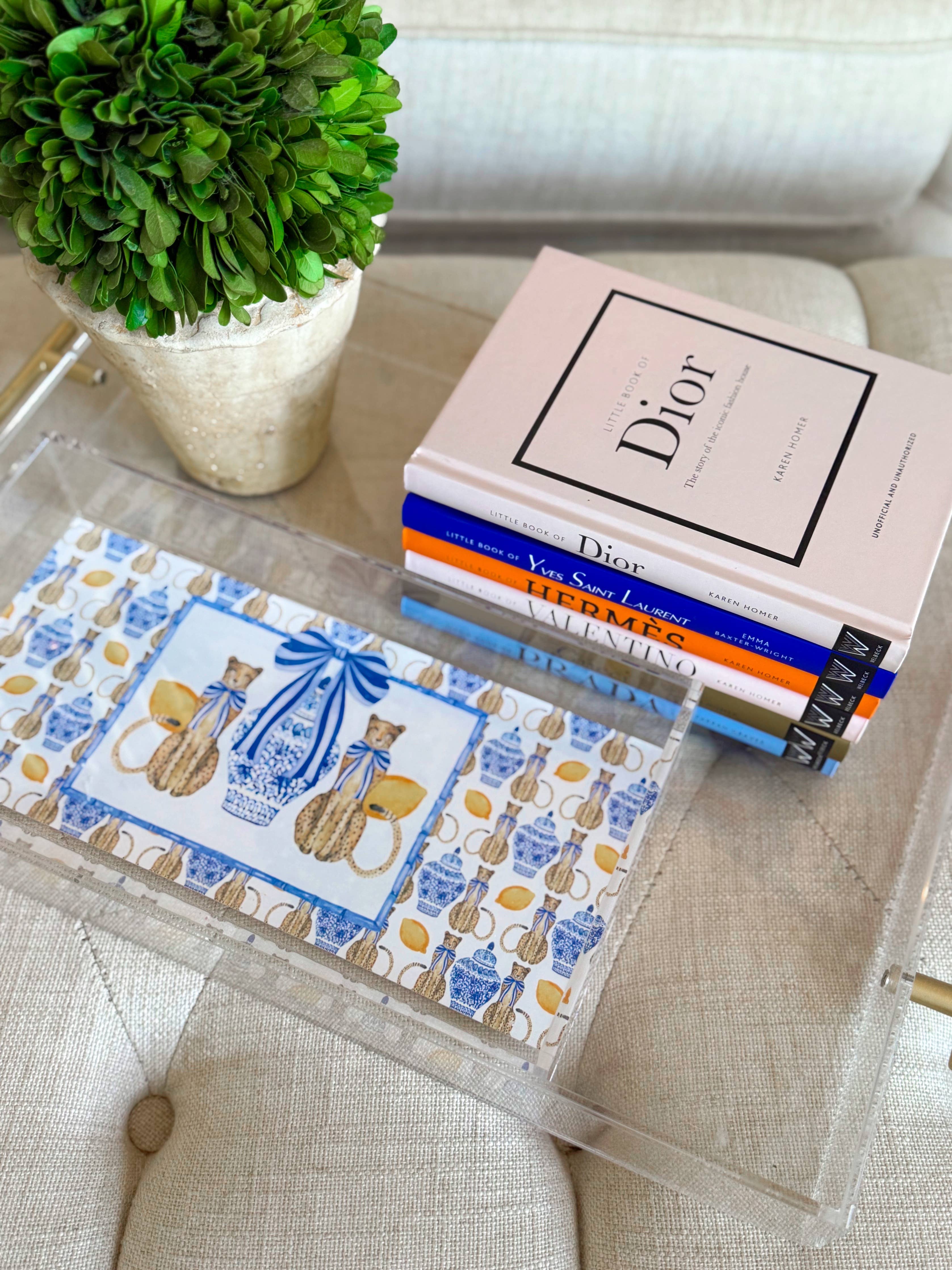 TAYLOR GRAY - 5.5x11 CHINOISERIE trinket tray insert set of 5