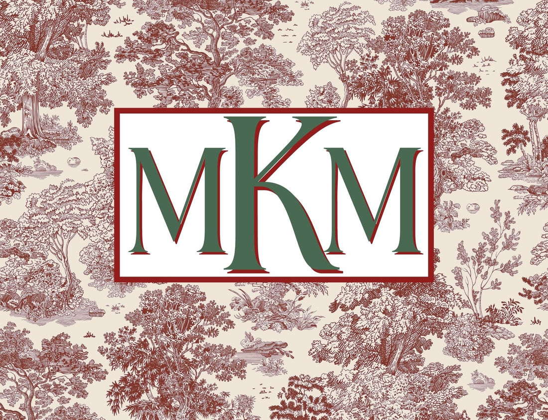 Luxie Living Custom Monogrammed Mahjong Card Covers