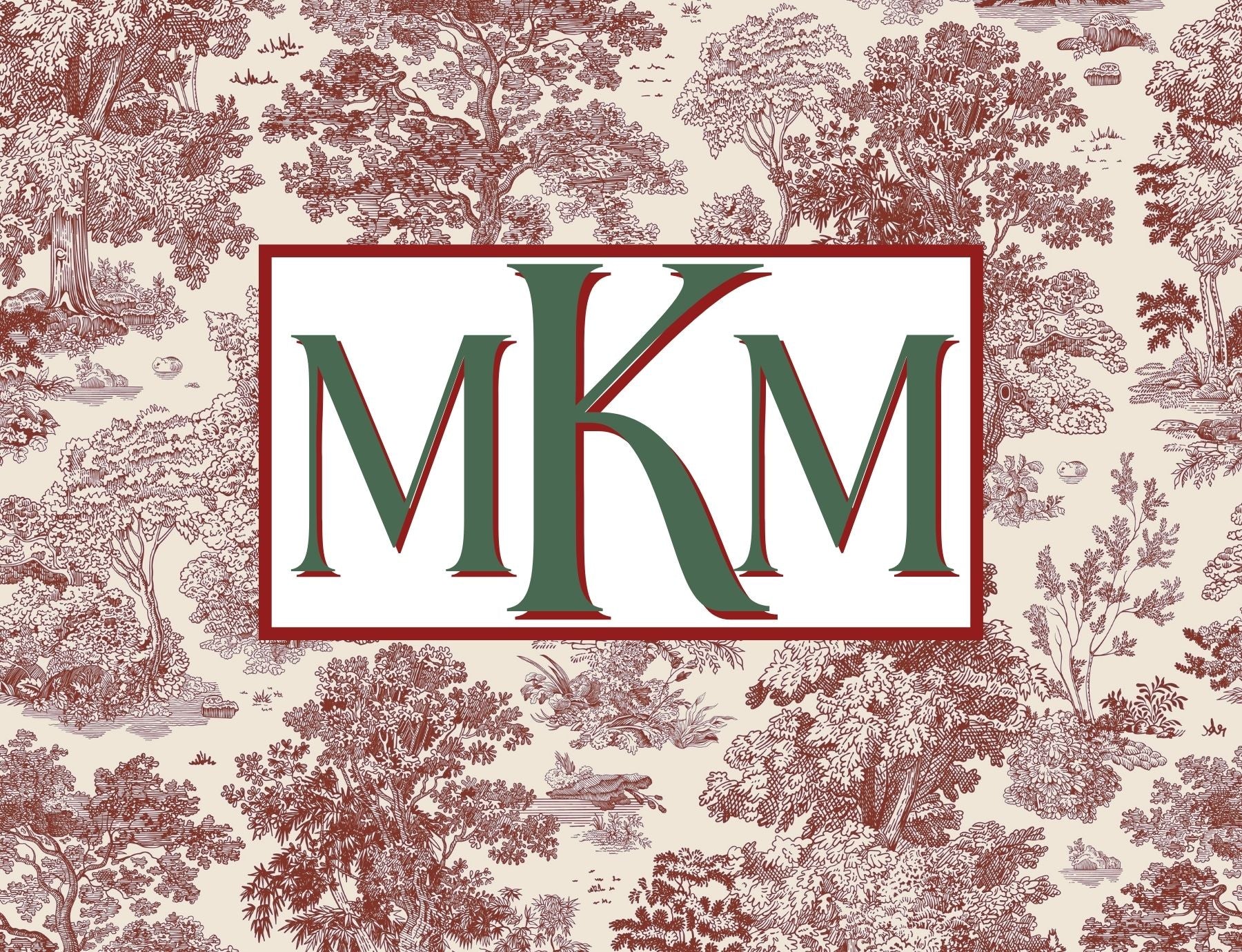 Luxie Living Custom Monogrammed Mahjong Card Covers