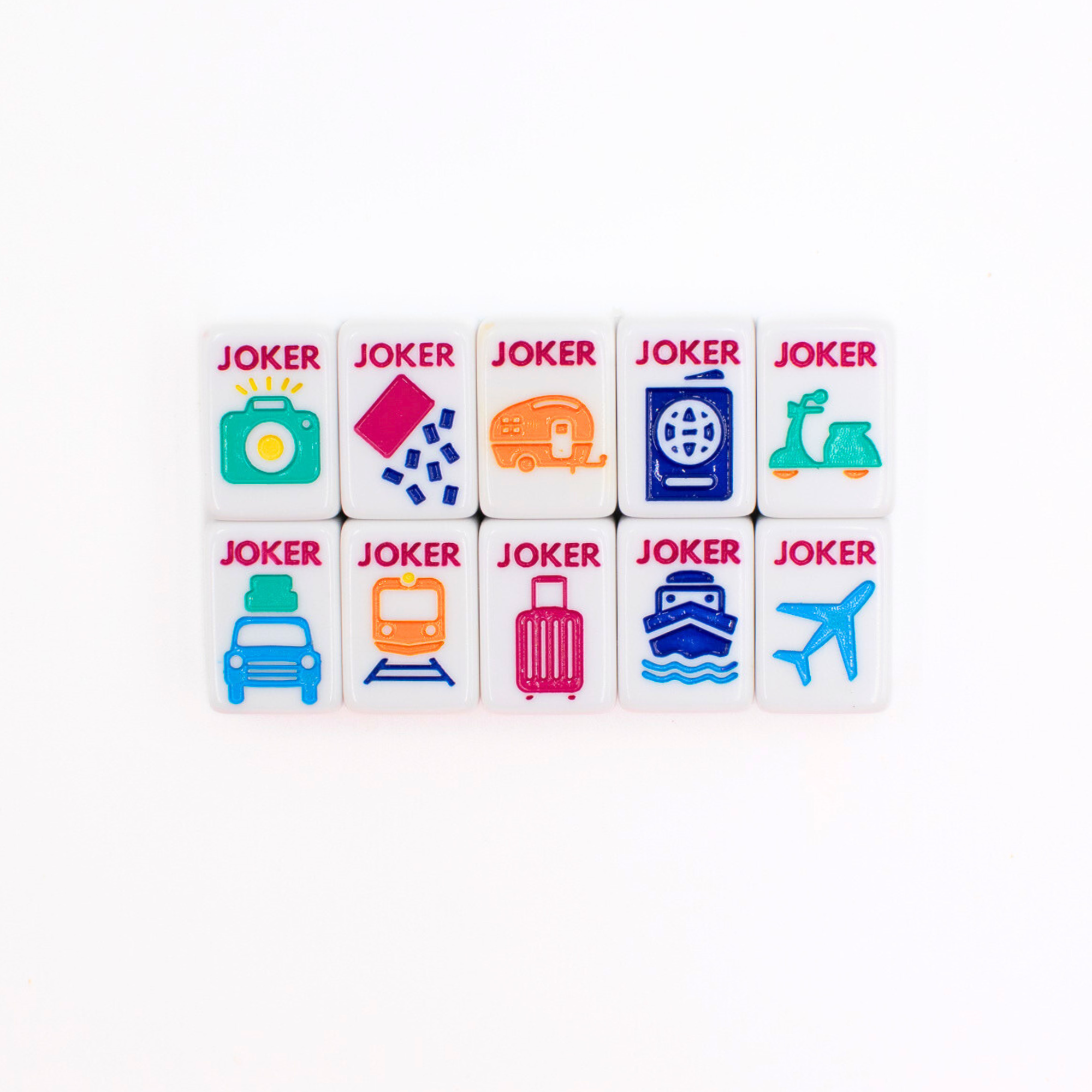 My Fair Mahjong - MINI TRAVEL MAHJONG  |  Mini Anywhere Series  |  White