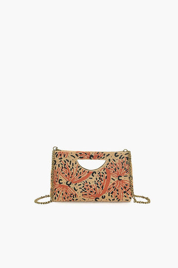 America & Beyond - Leopard Lacewing Butterflies Beaded Handbag