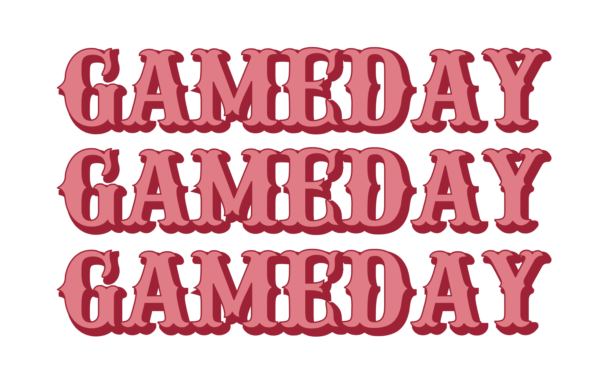 TAYLOR GRAY - 11x17 GAMEDAY FAYETTEVILLE insert set of 10