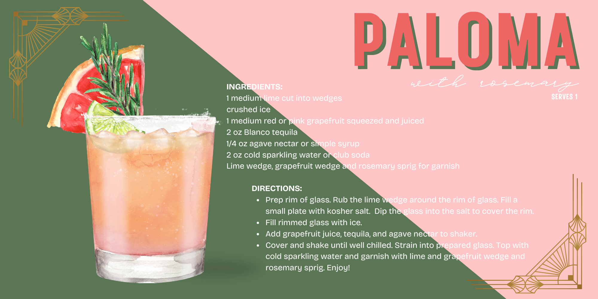 TAYLOR GRAY - 5.5x11 COCKTAILS VOL 2 trinket tray insert set of 5