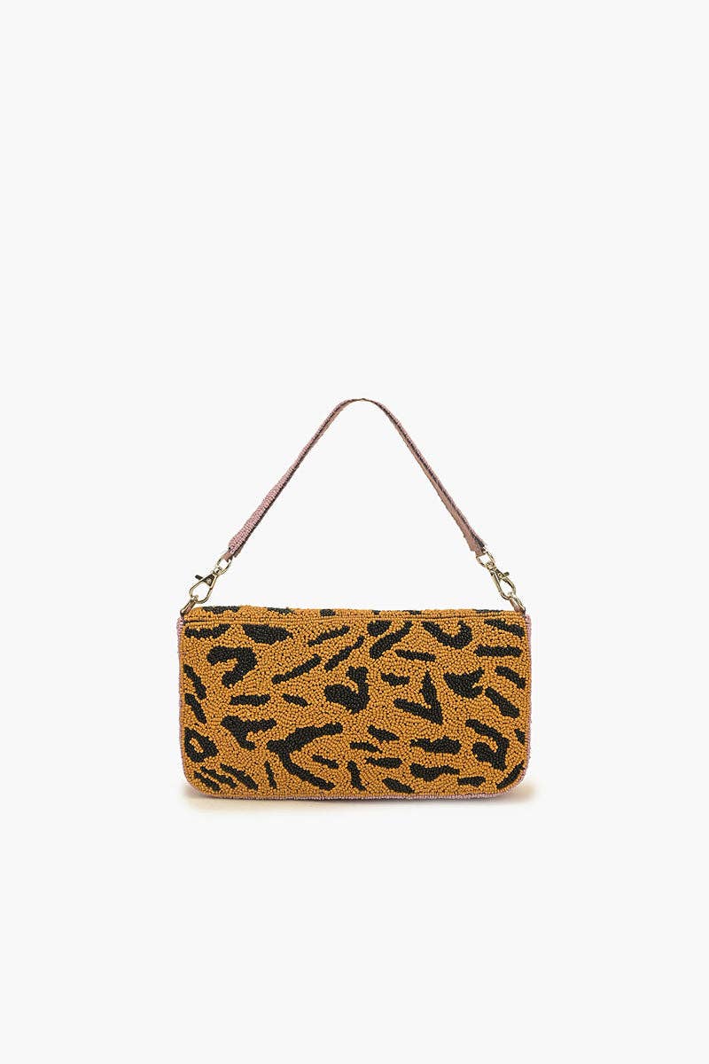 America & Beyond - Mixed Animal Beaded Shoulder Bag