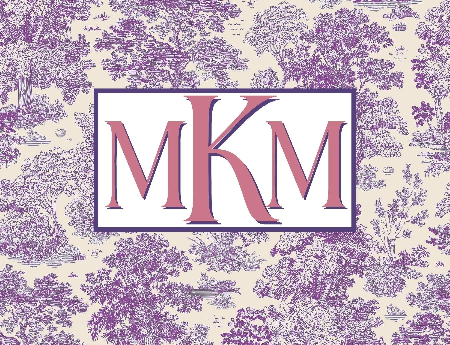 Luxie Living Custom Monogrammed Mahjong Card Covers