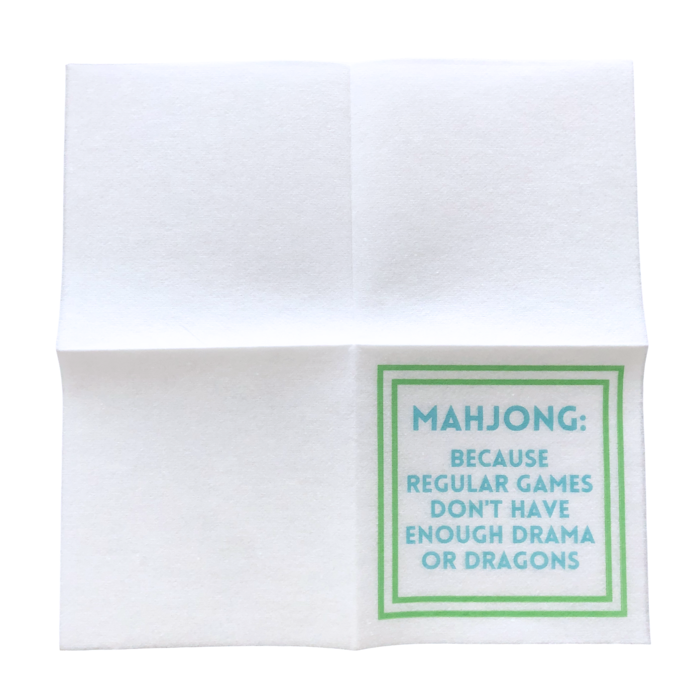 My Fair Mahjong - MAHJONG NAPKINS | 5'' x 5'' Luxury, Linen-Feel, Eco-Friendly