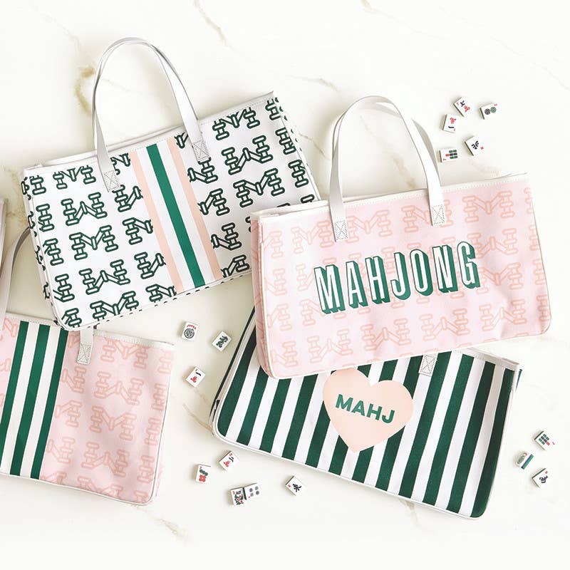 Santa Barbara Design Studio by Creative Brands - Mahjong Canvas Tote - Mahj Heart