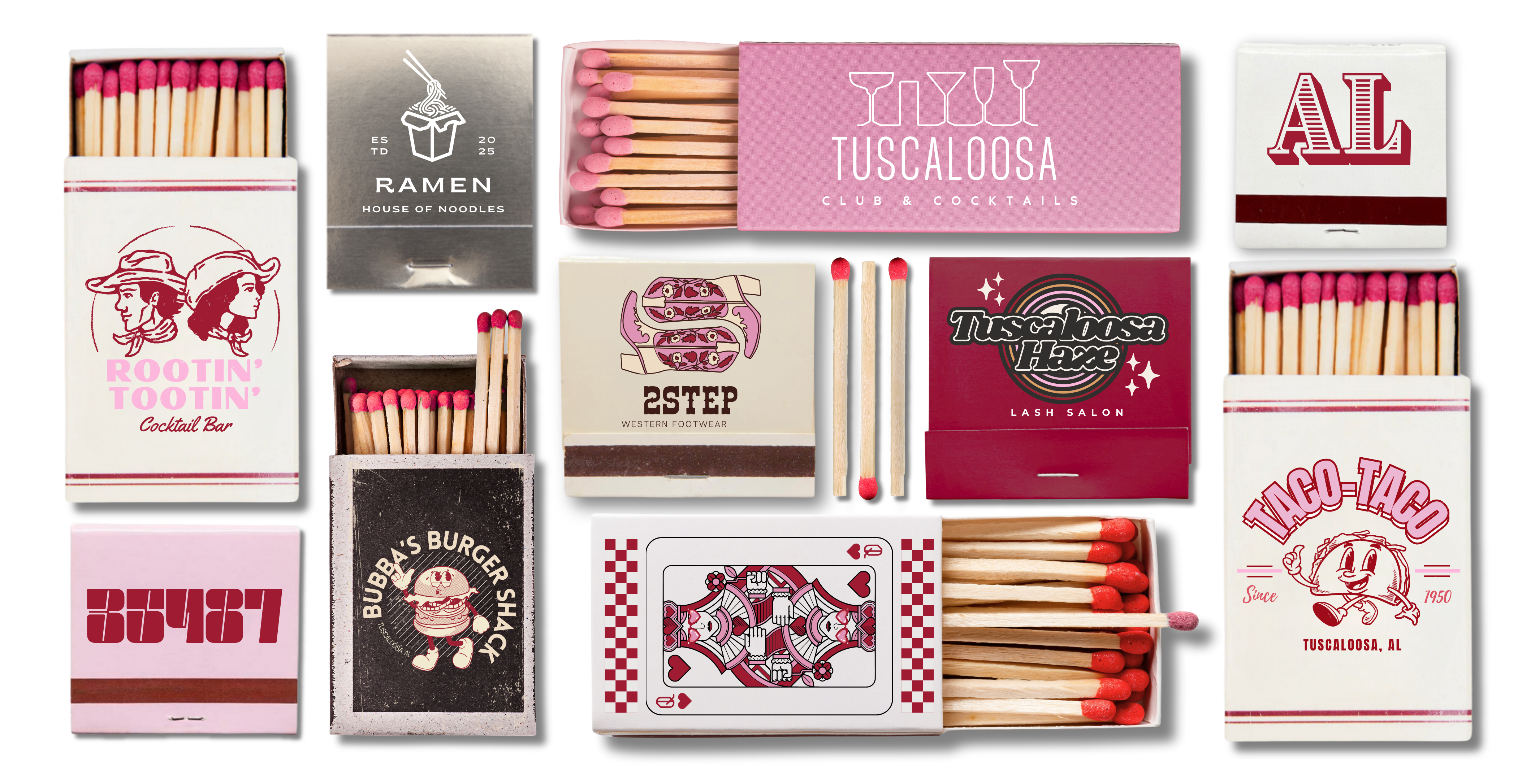 TAYLOR GRAY - 5.5x11 GAMEDAY TUSCALOOSA trinket tray insert set of 5