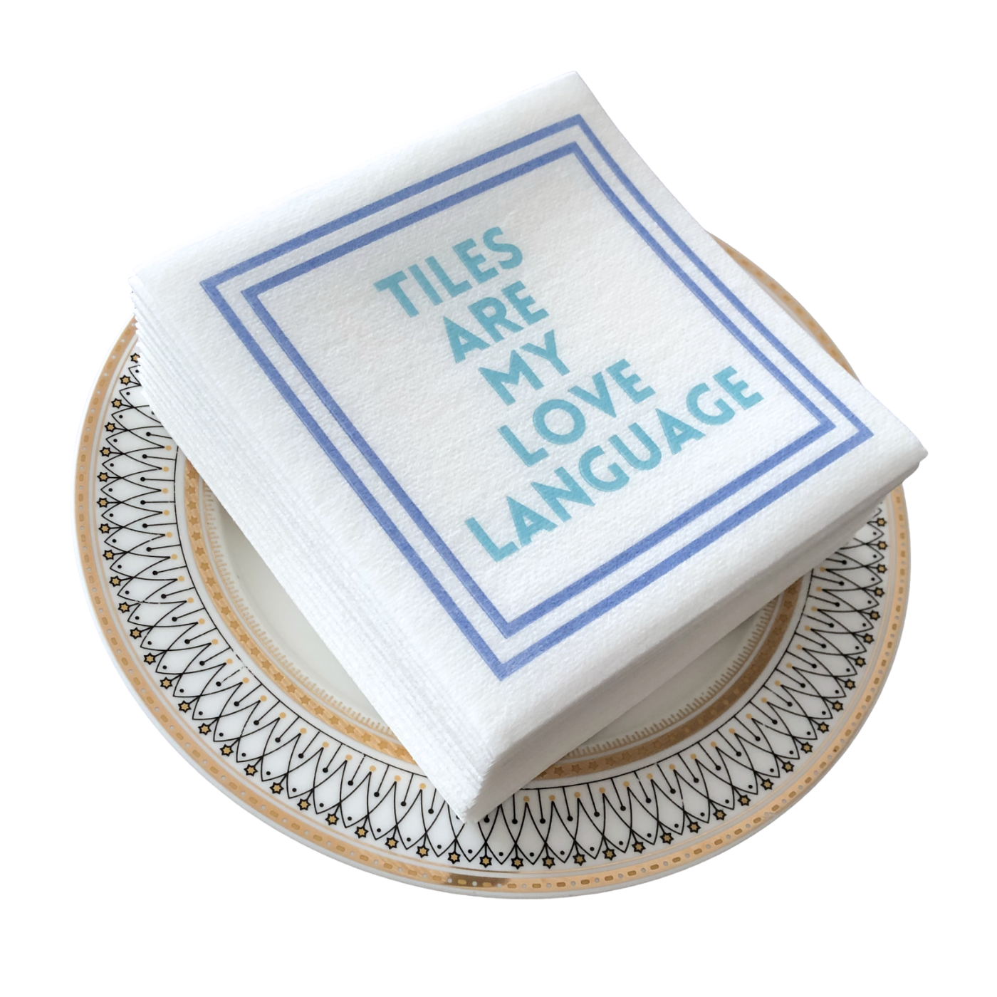 My Fair Mahjong - MAHJONG NAPKINS | 5'' x 5'' Luxury, Linen-Feel, Eco-Friendly