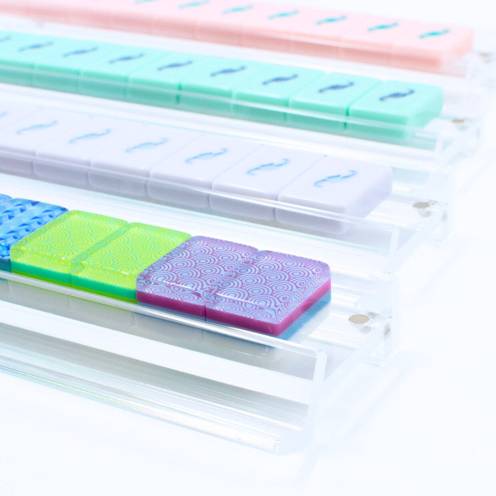 My Fair Mahjong - MAHJONG RACKS | Premium Acrylic | 4 Racks + 4 Pushers
