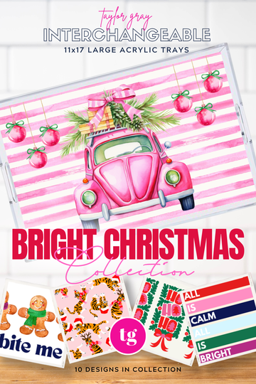 TAYLOR GRAY - 11x17 BRIGHT CHRISTMAS insert set of 10