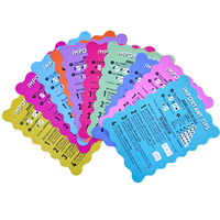 My Fair Mahjong - MAHJONG SHUFFLE CARD  |  Scalloped Edges & Bright Colors  |  Sized to Store with Mahjong League Cards