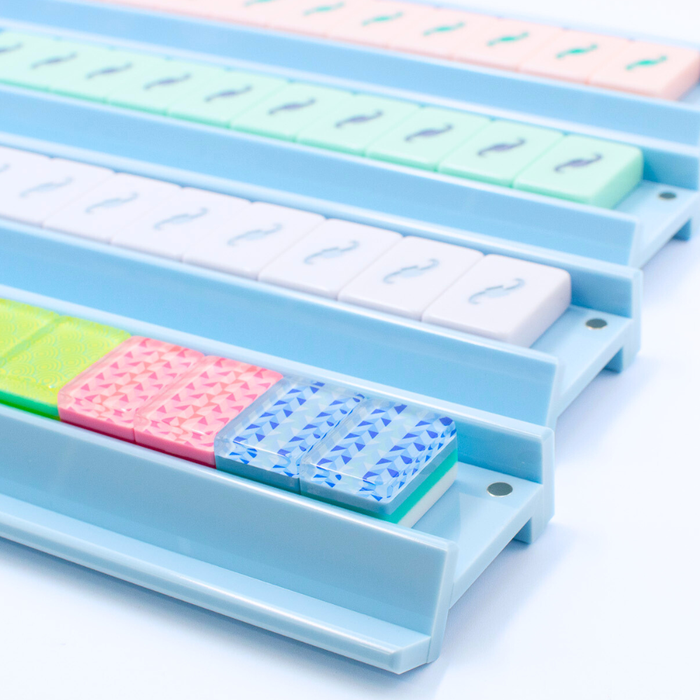 My Fair Mahjong - MAHJONG RACKS | Premium Acrylic | 4 Racks + 4 Pushers