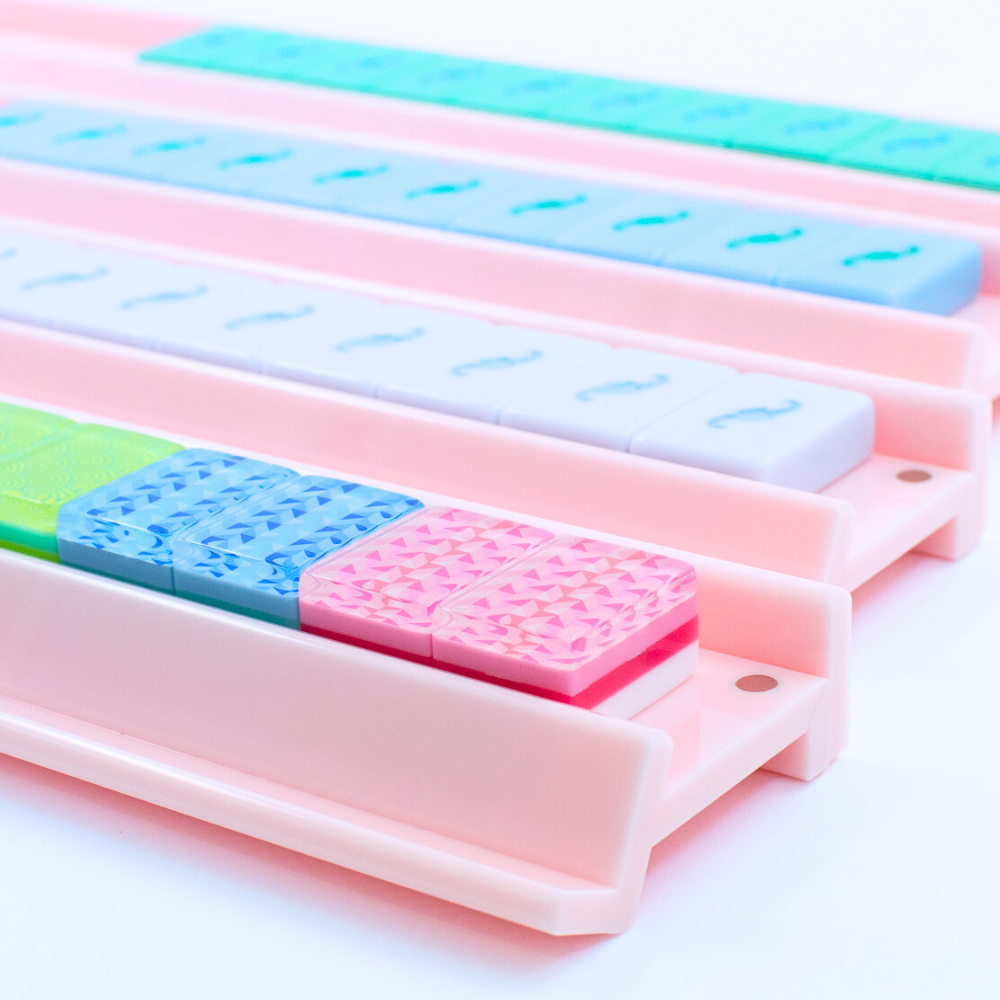 My Fair Mahjong - MAHJONG RACKS | Premium Acrylic | 4 Racks + 4 Pushers
