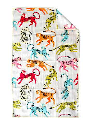 Crae.Home - Colorful Rawr: Double-Sided Hand Towel