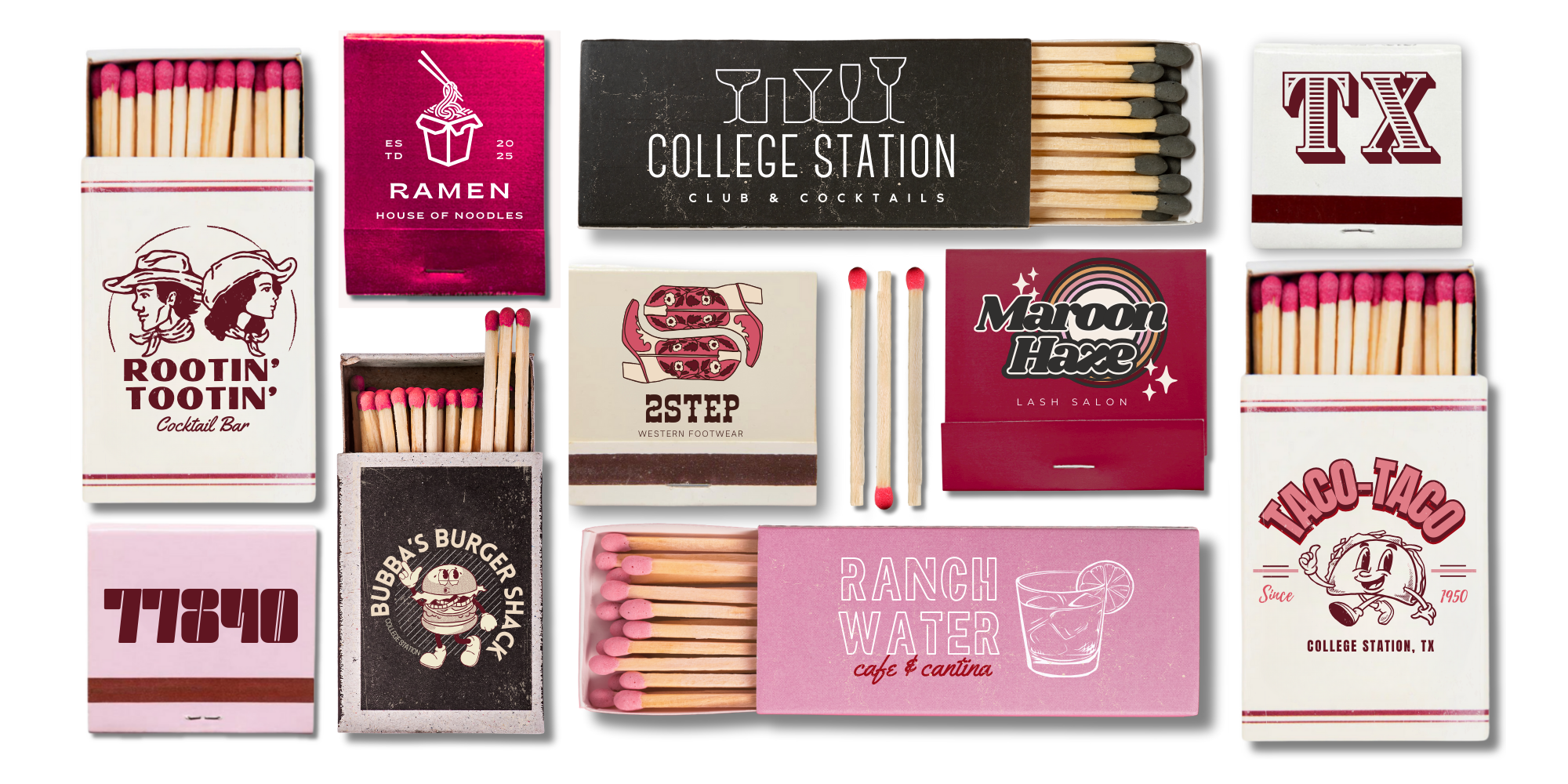 TAYLOR GRAY - 5.5x11 GAMEDAY COLLEGE STATION trinket tray insert set of 5