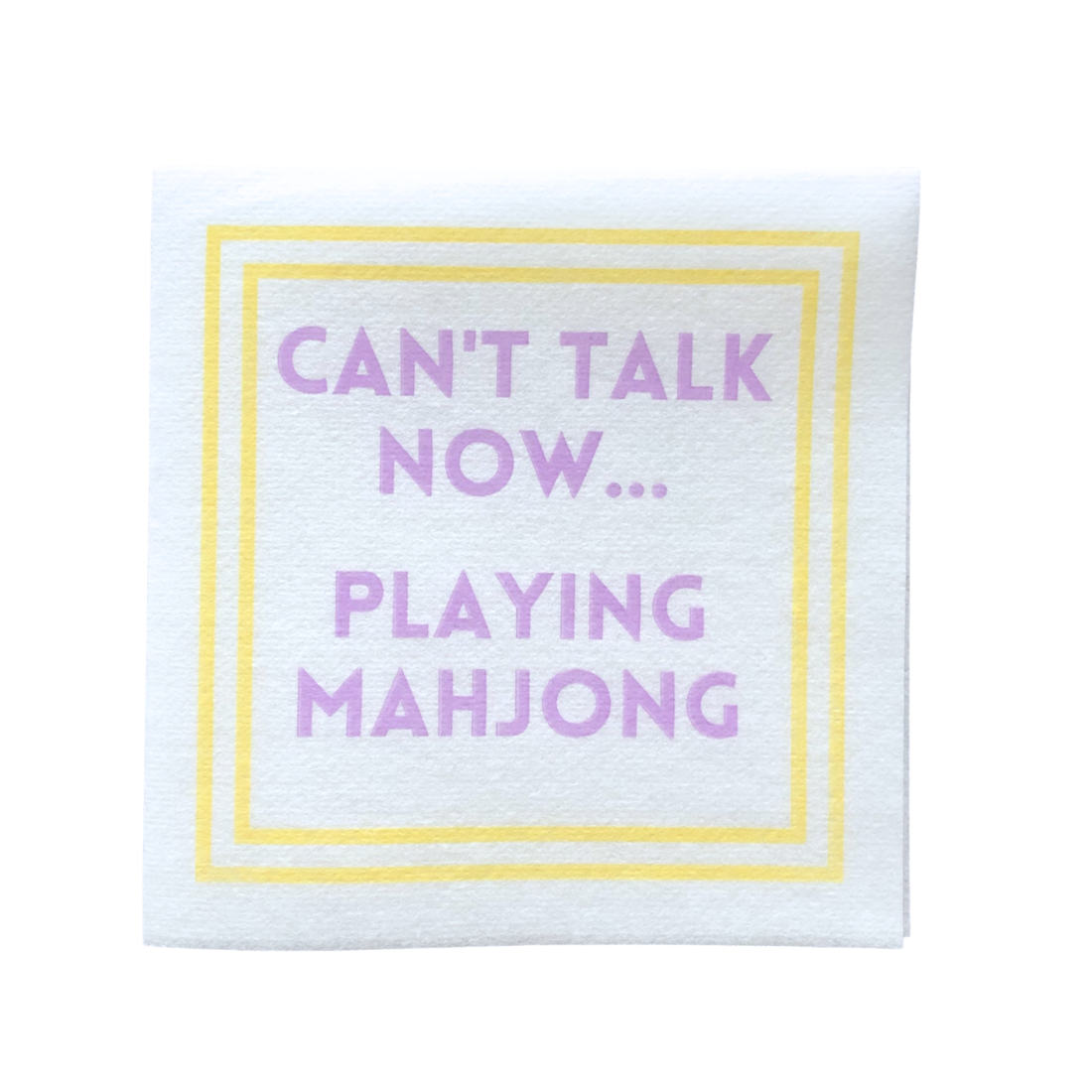 My Fair Mahjong - MAHJONG NAPKINS | 5'' x 5'' Luxury, Linen-Feel, Eco-Friendly