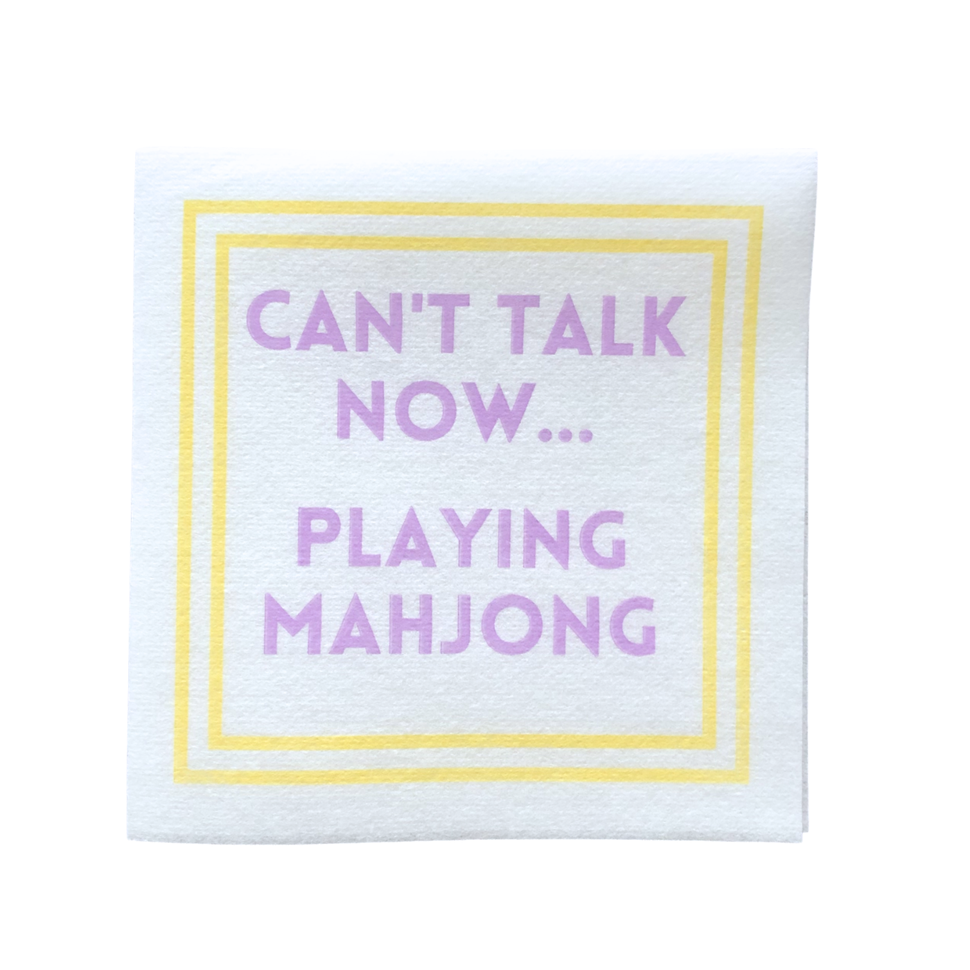 My Fair Mahjong - MAHJONG NAPKINS | 5'' x 5'' Luxury, Linen-Feel, Eco-Friendly