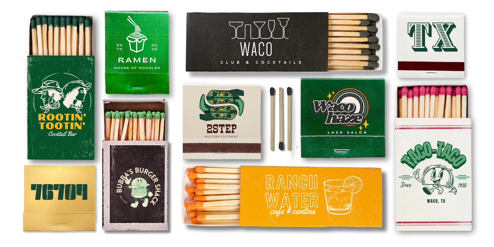 TAYLOR GRAY - 5.5x11 GAMEDAY WACO trinket tray insert set of 5