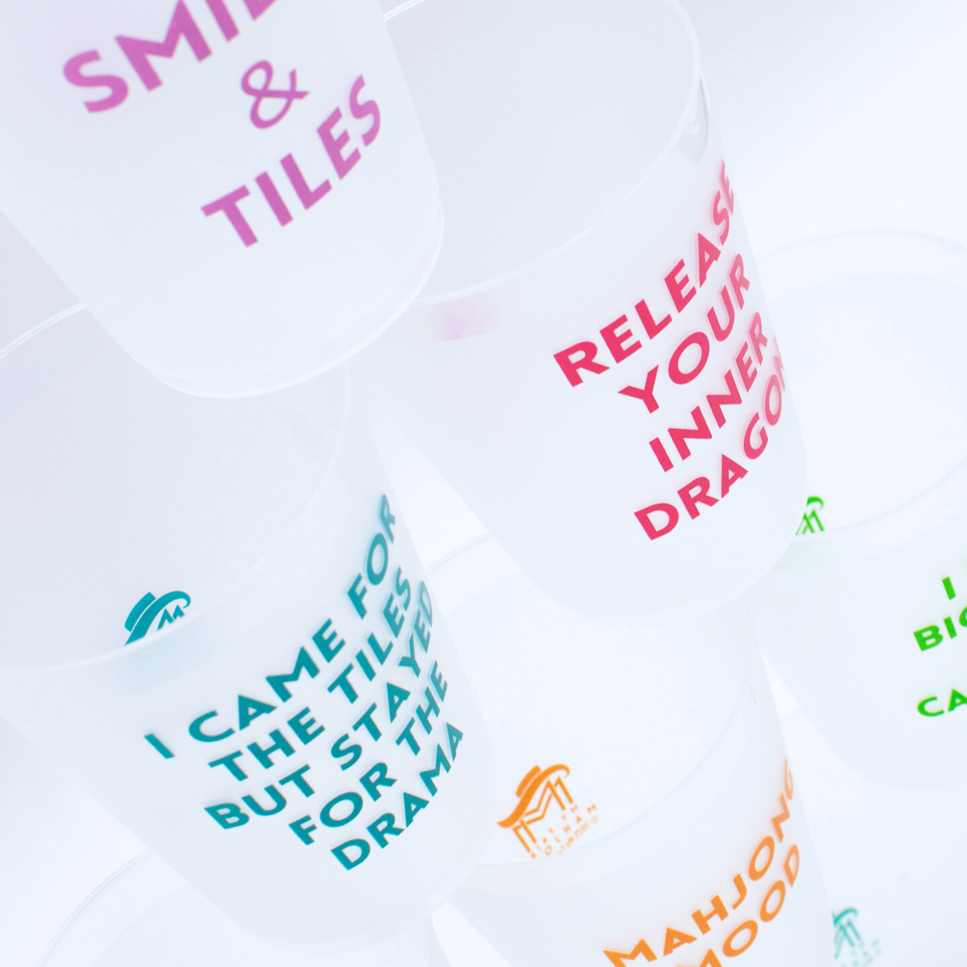 My Fair Mahjong - Mahjong Frosted Cups |  10 Different Designs in Every Pack