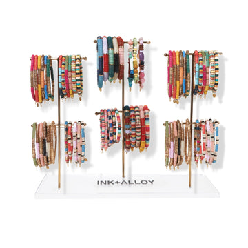 INK + ALLOY - Bracelet/Key Ring Acrylic Display Wholesale