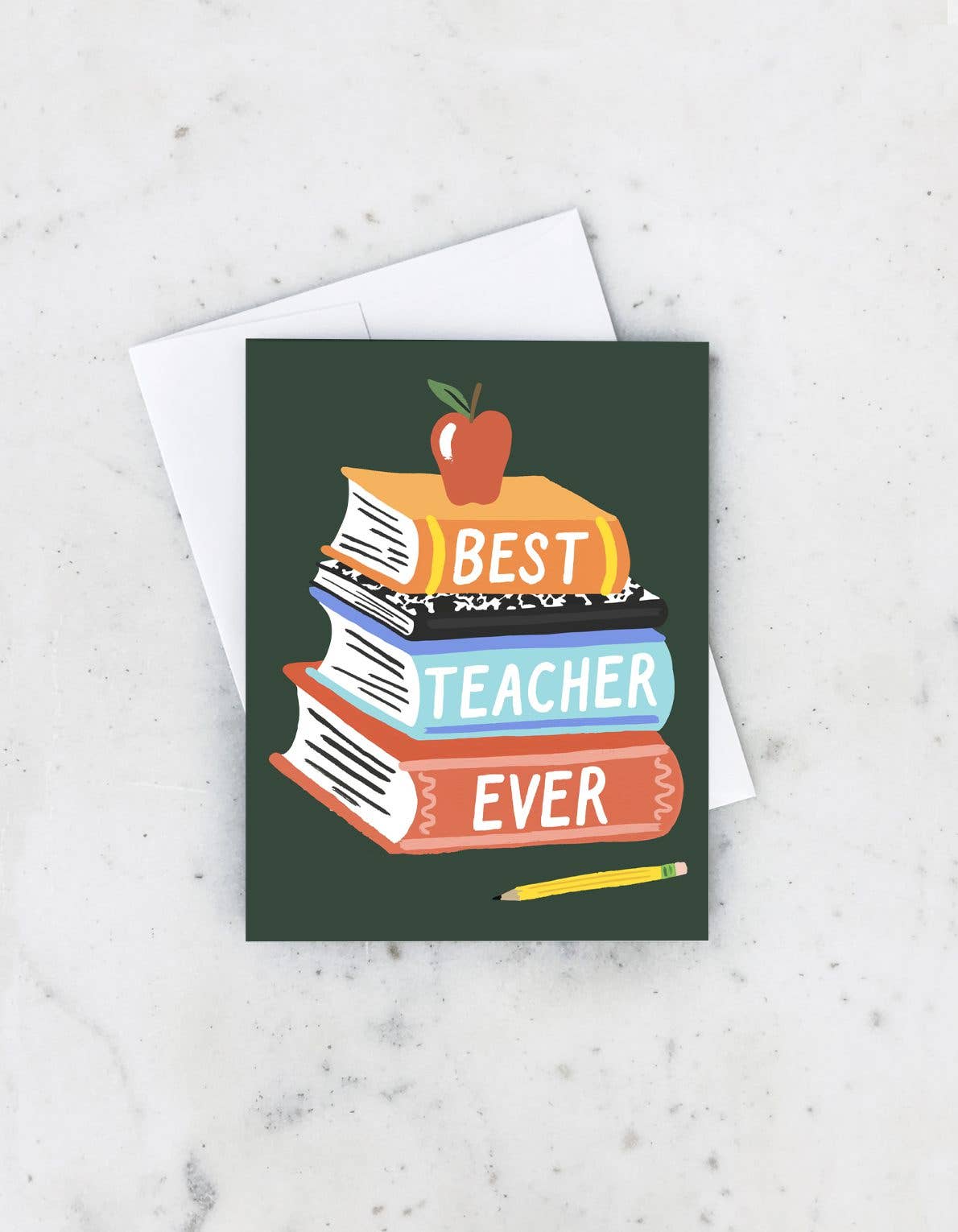Idlewild Co. - Teacher Appreciation Greeting Card | Book Stacks