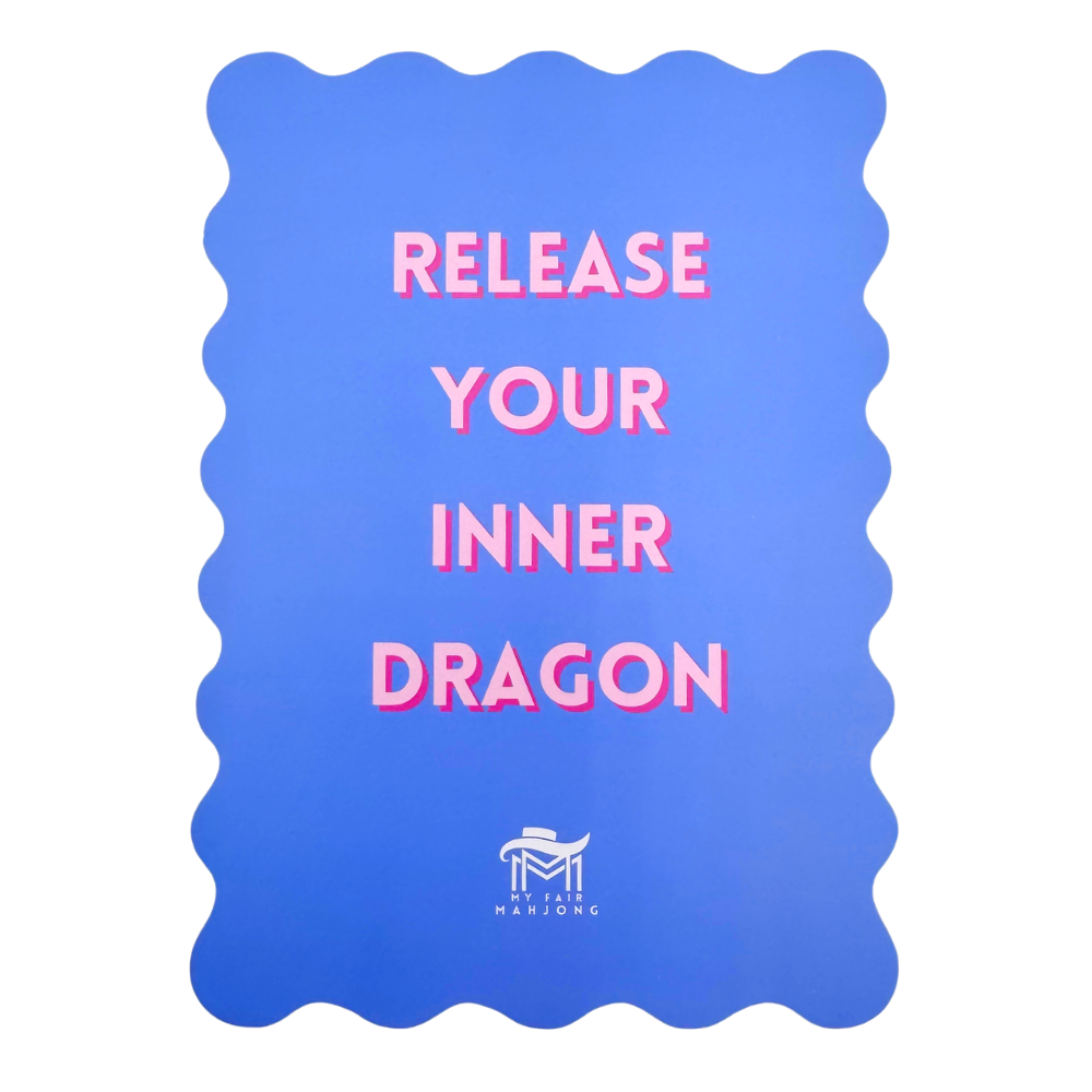 My Fair Mahjong - MAHJONG SHUFFLE CARD  |  Scalloped Edges & Bright Colors  |  Sized to Store with Mahjong League Cards