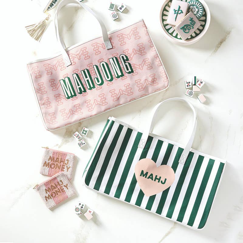 Santa Barbara Design Studio by Creative Brands - Mahjong Canvas Tote - Mahj Heart