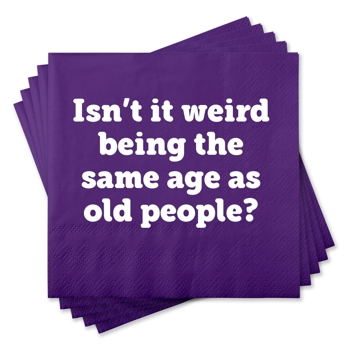 Chris’s Stuff Inc. - Funny Cocktail Napkins - Isn't it weird