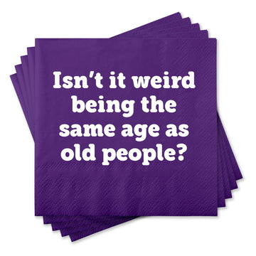 Chris’s Stuff Inc. - Funny Cocktail Napkins - Isn't it weird